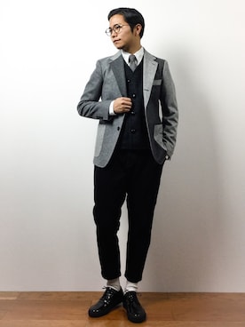 K-1RO(ケーイチロー)さん(メンズ・171cm)の冬コーディネート