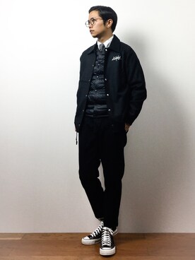 「unrelaxing（アンリラクシング）のアイテム（ブルゾン）」を使った、K-1RO(ケーイチロー)さん（メンズ・171cm）の冬コーディネート