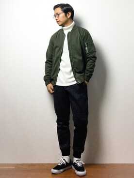 K-1RO(ケーイチロー)さん（メンズ・171cm）の冬コーディネート