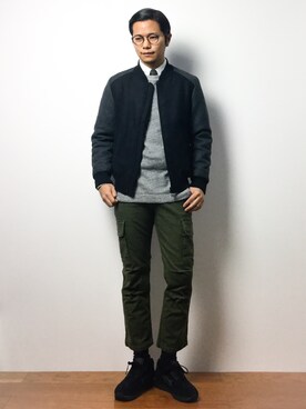 K-1RO(ケーイチロー)さん（メンズ・171cm）の冬コーディネート
