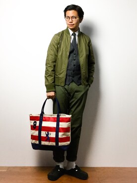 K-1RO(ケーイチロー)さん（メンズ・171cm）の冬コーディネート