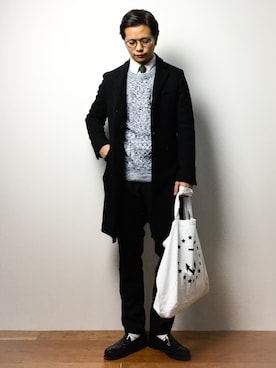 K-1RO(ケーイチロー)さん（メンズ・171cm）の冬コーディネート