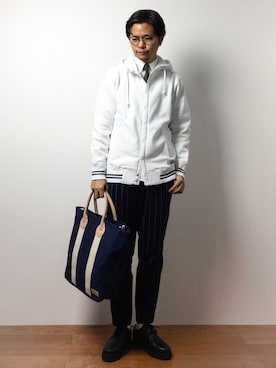 「DETAILS（ディテールズ）のアイテム（その他シューズ）」を使った、K-1RO(ケーイチロー)さん（メンズ・171cm）の冬コーディネート