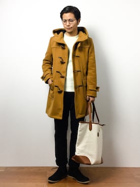 「DETAILS（ディテールズ）のアイテム（ジャケット/アウター）」を使った、K-1RO(ケーイチロー)さん（メンズ・171cm）の冬コーディネート