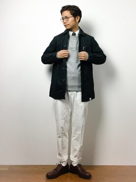 「AZUL by moussy（アズールバイマウジー）のアイテム（ブルゾン）」を使った、K-1RO(ケーイチロー)さん（メンズ・171cm）の冬コーディネート