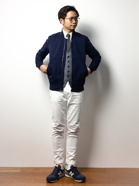「Blue Standard （ブルースタンダード）のアイテム」を使った、K-1RO(ケーイチロー)さん（メンズ・171cm）の冬コーディネート