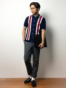 K-1RO(ケーイチロー)さんの（FRED PERRY | フレッドペリー）を使ったコーディネート