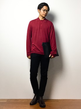 「ability（アビリティ）のアイテム（シューズ）」を使った、K-1RO(ケーイチロー)さん（メンズ・171cm）の冬コーディネート