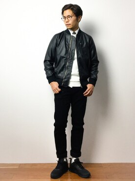 K-1RO(ケーイチロー)さん（メンズ・171cm）の冬コーディネート