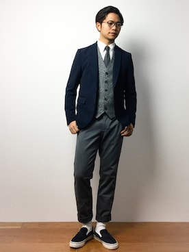 K-1RO(ケーイチロー)さん(メンズ・171cm)の冬コーディネート