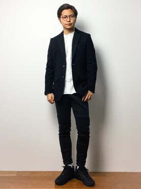 K-1RO(ケーイチロー)さん（メンズ・171cm）の冬コーディネート