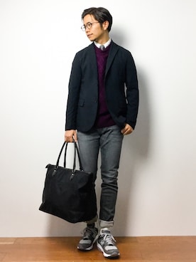 K-1RO(ケーイチロー)さん(メンズ・171cm)の冬コーディネート