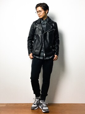 K-1RO(ケーイチロー)さん（メンズ・171cm）の冬コーディネート