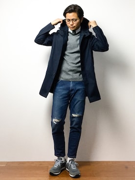 K-1RO(ケーイチロー)さん（メンズ・171cm）の冬コーディネート