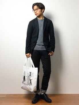 K-1RO(ケーイチロー)さん（メンズ・171cm）の冬コーディネート