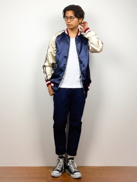 「CASPER JOHN AIVER（キャスパージョンアイバー）のアイテム（その他アウター）」を使った、K-1RO(ケーイチロー)さん（メンズ・171cm）の春コーディネート