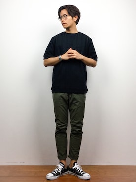 K-1RO(ケーイチロー)さん（メンズ・171cm）の春コーディネート