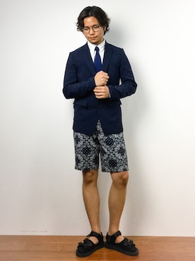 K-1RO(ケーイチロー)さん（メンズ・171cm）の夏コーディネート