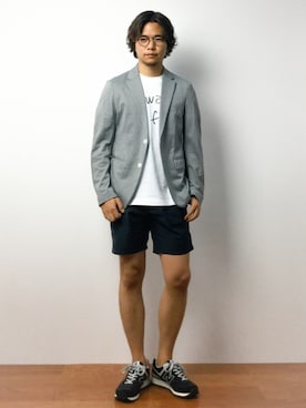 K-1RO(ケーイチロー)さん（メンズ・171cm）の夏コーディネート