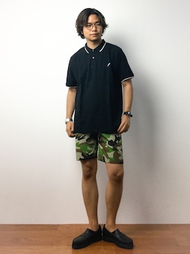 K-1RO(ケーイチロー)さん（メンズ・171cm）の夏コーディネート