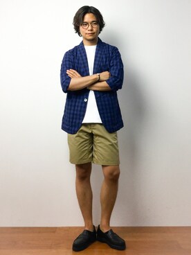 K-1RO(ケーイチロー)さん（メンズ・171cm）の夏コーディネート