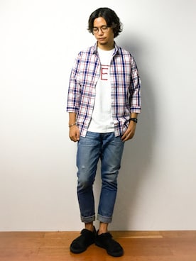 K-1RO(ケーイチロー)さん（メンズ・171cm）の夏コーディネート