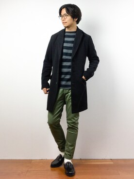 「UP START（アップスタート）のアイテム（ジャケット/アウター）」を使った、K-1RO(ケーイチロー)さん（メンズ・171cm）の秋コーディネート