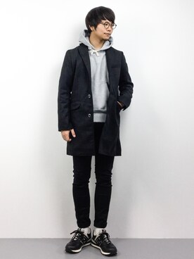 「HVC（エイチブイシー）のアイテム（ジャケット/アウター）」を使った、K-1RO(ケーイチロー)さん（メンズ・171cm）の秋コーディネート