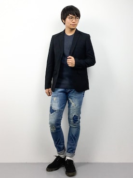 K-1RO(ケーイチロー)さん（メンズ・171cm）の秋コーディネート