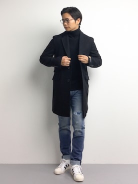 K-1RO(ケーイチロー)さん(メンズ・171cm)の冬コーディネート