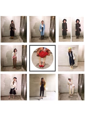 「MONKI（モンキ）のアイテム（サロペット/オーバーオール）」を使った、ももこあさん（レディース・163cm）の冬コーディネート
