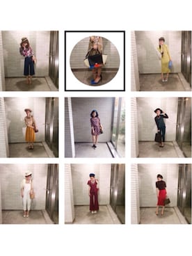 「GALLERIE（ギャレリー）のアイテム（サロペット/オーバーオール、ホワイト系）」を使った、ももこあさん（レディース・163cm）の冬コーディネート