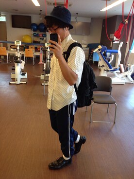 「BACKS（バックス）のアイテム」を使った、こーじやこーじさん（メンズ・173cm）の夏コーディネート