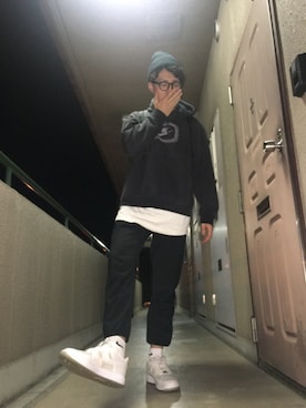 「FAT(エフエイティー)のアイテム(バッグ)」を使った、こーじやこーじさん(メンズ・173cm)の春コーディネート