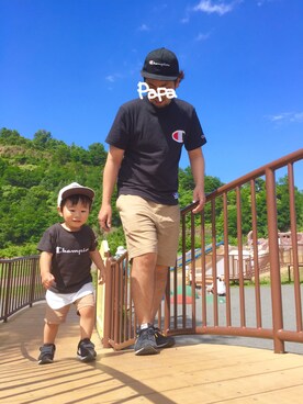 「フラッシュリポート」｜chaoさん（キッズ・90cm）の夏コーディネート