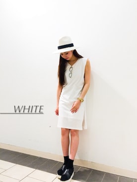 「Narcissus（ナルシス）のアイテム」を使った、Narcissus ESTさん（レディース・162cm）の夏コーディネート