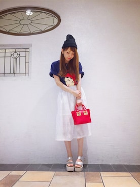 「Narcissus（ナルシス）のアイテム」を使った、Narcissus ESTさん（レディース・160cm）の夏コーディネート