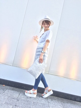 「Narcissus（ナルシス）のアイテム」を使った、Narcissus ESTさん（レディース・165cm）の夏コーディネート