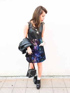 「アイテム（スーツジャケット）」を使った、Narcissus ESTさん（レディース・164cm）の夏コーディネート