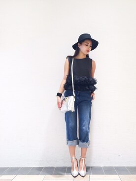 「【ACCESSORIES】（アクセサリーズ）のアイテム」を使った、Narcissus ESTさん（レディース・163cm）の夏コーディネート