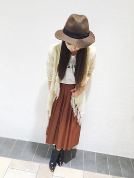 「Narcissus（ナルシス）のアイテム」を使った、Narcissus ESTさん（レディース・158cm）の夏コーディネート