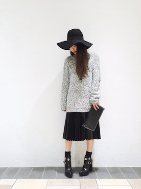 「【ACCESSORIES】（アクセサリーズ）のアイテム」を使った、Narcissus ESTさん（レディース・158cm）の秋コーディネート