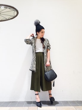 「coordinate」｜「アイテム（帽子）」を使った、Narcissus ESTさん（レディース・160cm）の秋コーディネート