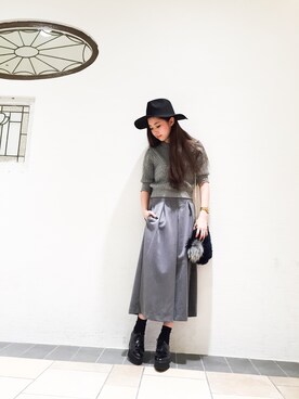 「アイテム（チャーム）」を使った、Narcissus ESTさん（レディース・162cm）の秋コーディネート