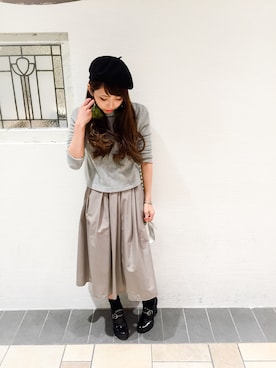 「【ACCESSORIES】（アクセサリーズ）のアイテム」を使った、Narcissus ESTさん（レディース・158cm）の秋コーディネート