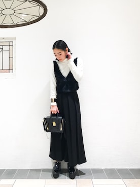 「Narcissus（ナルシス）のアイテム」を使った、Narcissus ESTさん（レディース・160cm）の冬コーディネート