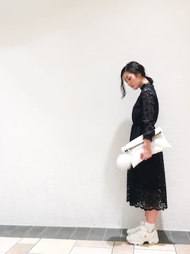 「アイテム（チャーム）」を使った、Narcissus ESTさん（レディース・160cm）の冬コーディネート