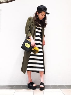 「coordinate」｜「アイテム（帽子）」を使った、Narcissus ESTさん（レディース・160cm）の春コーディネート