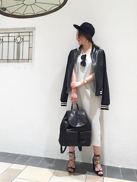 「coordinate」｜「アイテム（帽子）」を使った、Narcissus ESTさん（レディース・158cm）の春コーディネート