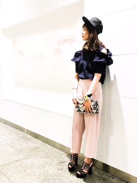 「coordinate」｜「アイテム（帽子）」を使った、Narcissus ESTさん（レディース・172cm）の春コーディネート